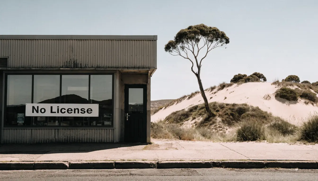 Empty storefront with